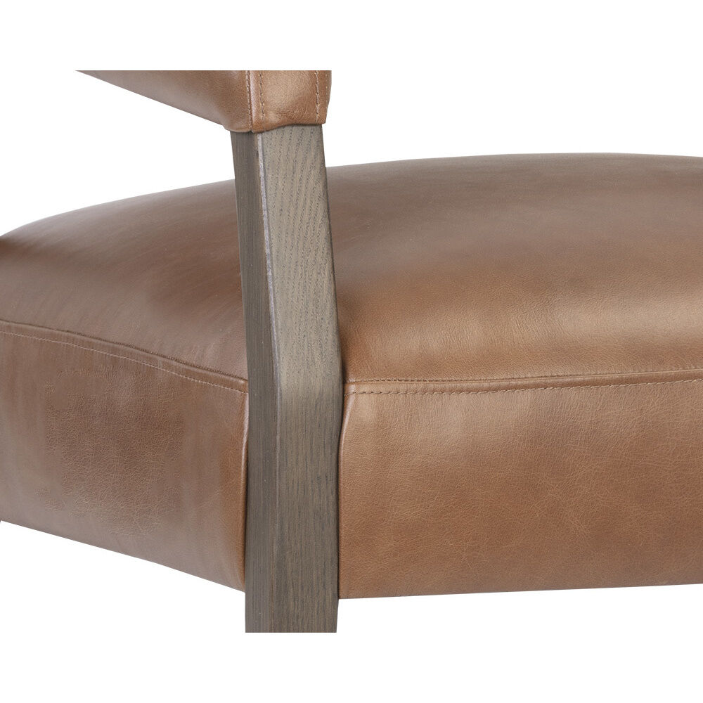 Carlyle Shalimar Tobacco Leather Lounge Chair